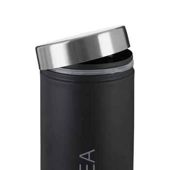 Black Enamel Tea Canister 5