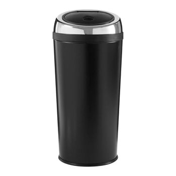 Black Enamel Touch Top Bin - 30 Ltr 3