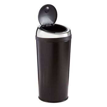 Black Enamel Touch Top Bin - 30 Ltr 10