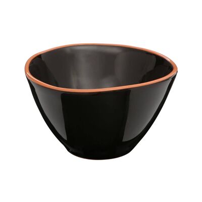 Black Glazed Terracotta Calisto Cereal Bowl