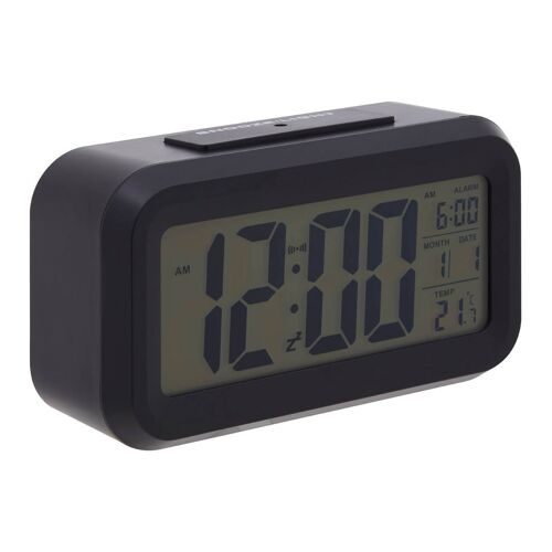 Black LCD Digital Clock