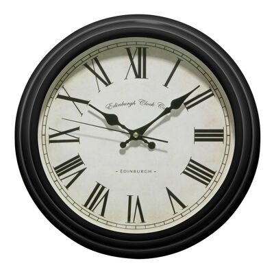 Black Lined Rim Wall Clock
