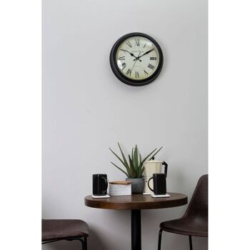 Black Lined Rim Wall Clock 3