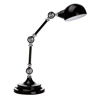 Black Metal AdjustableTable Lamp