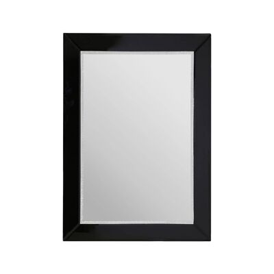 Black Mirror Bevelled Edge Wall Mirror