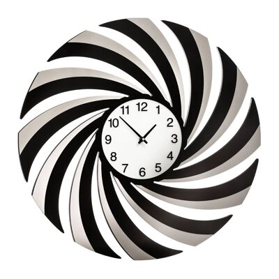 Black Mirrored Wall Clock