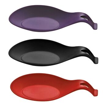 Black Silicone Zing Spoon Rest 5