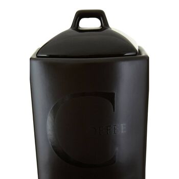 Black Text Coffee Jar 10