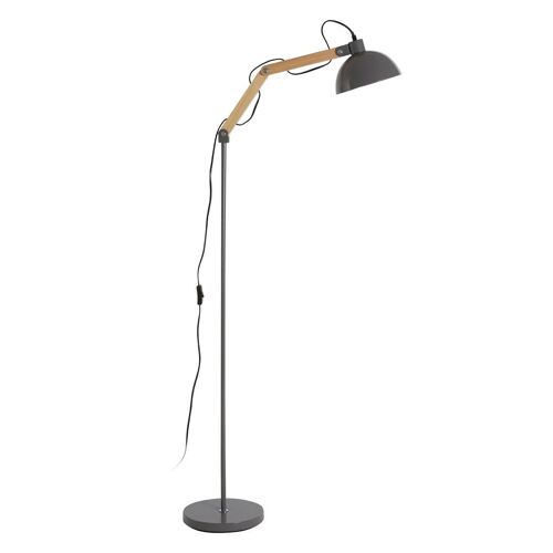 Blair Grey Wood / Metal Floor Lamp