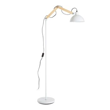 Blair White Wood / Metal Floor Lamp 1