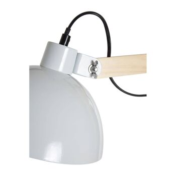 Blair White Wood / Metal Floor Lamp 5