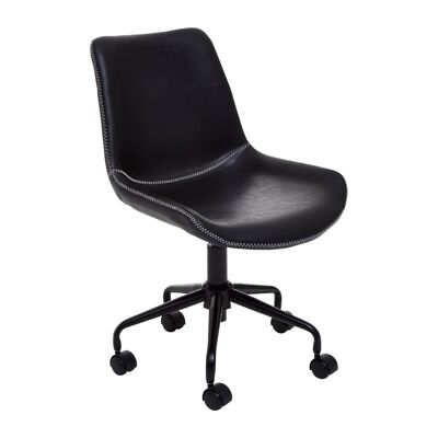 Bloomberg Black Leather Chair