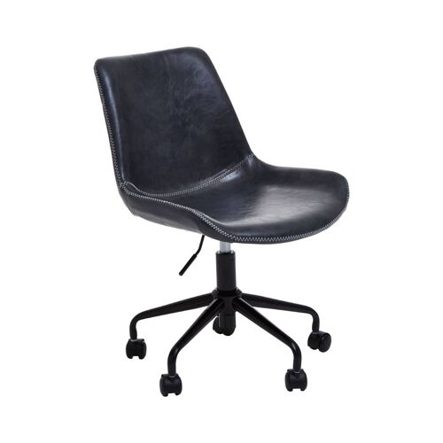 Bloomberg Grey Leather Chair