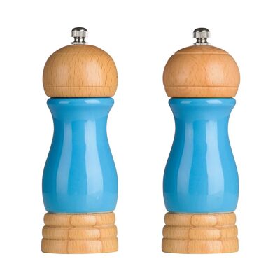 Blue High Gloss Salt and Pepper Mill Set