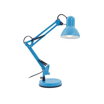 Blue Metal Desk Lamp 1