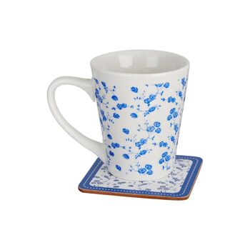 Blue Rose Coasters - Set of 4 4