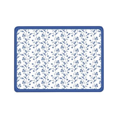 Blue Rose Placemats - Set of 4