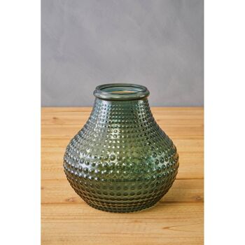 Bolla Large Green Glass Vase 4