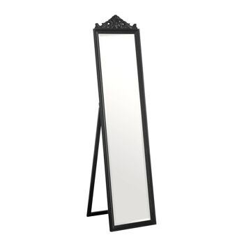 Boudoir Floorstanding Mirror with Matt Black Finish 2