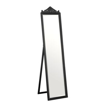 Boudoir Floorstanding Mirror with Matt Black Finish 5