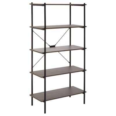 Bradbury Five Tier Dark Oak Shelf Unit