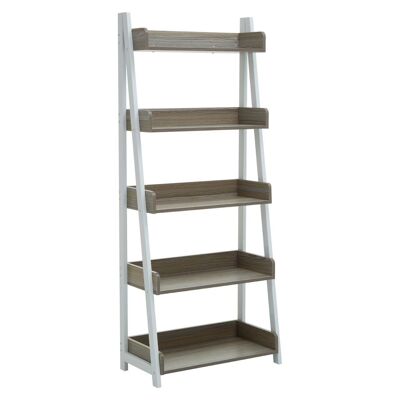 Bradbury Five Tier Light Oak Shelf Unit