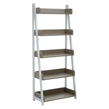 Bradbury Five Tier Light Oak Shelf Unit 1