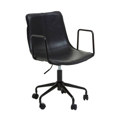 Branson Black Leather Chair