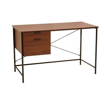 Bradbury Walnut Veneer Desk with Drawers