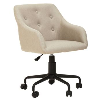 Brent Beige And Black Home Office Chair 1