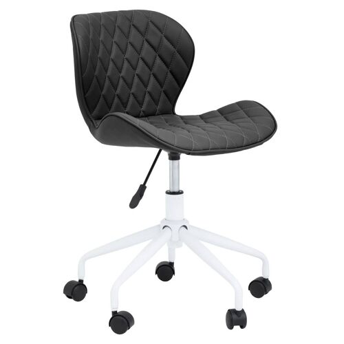 Brent Black  And White Home Office Chair