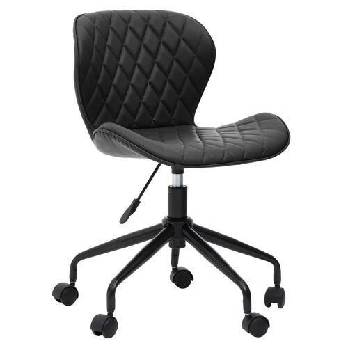Brent Black Armless Home Office Chair