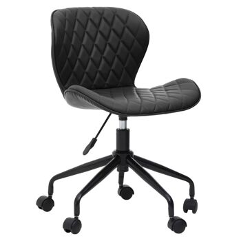 Brent Black Armless Home Office Chair 1