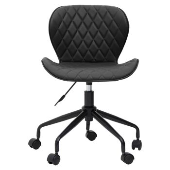 Brent Black Armless Home Office Chair 3