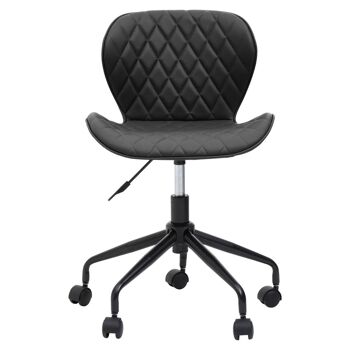 Brent Black Armless Home Office Chair 4