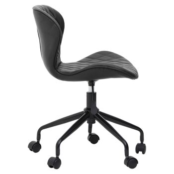 Brent Black Armless Home Office Chair 5