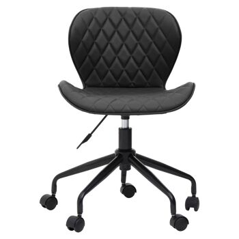 Brent Black Armless Home Office Chair 8