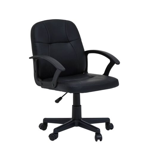 Brent Black Small Home Office Chair
