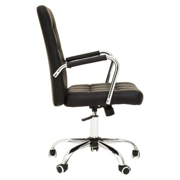 Brent Black Tufted Home Office Chair 5