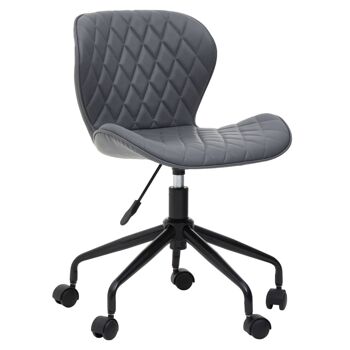 Brent Grey And Black Home Office Chair 1