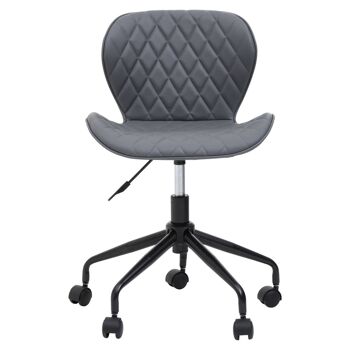 Brent Grey And Black Home Office Chair 4