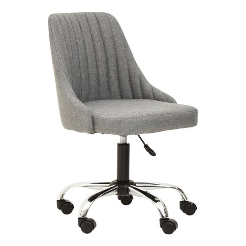 Brent Grey And Chrome Home Office Chair