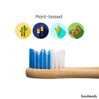 Soniboo - Têtes de brosse à dents électrique en bambou compatibles avec Sonicare* | Nettoyage en profondeur 2PK 5