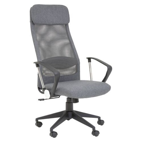 Brent Grey Mesh And Fabric Home Office Chair