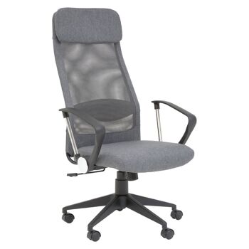Brent Grey Mesh And Fabric Home Office Chair 1