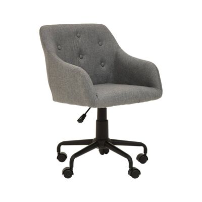 Brent Tufted Grey And Black Home Office Chair