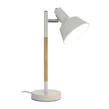 Bryson White Wood / Metal Table Lamp 3