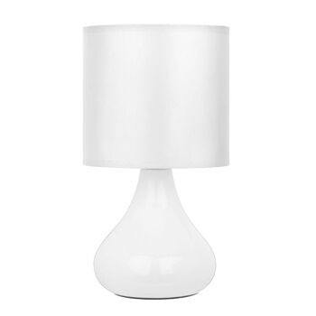 Bulbus White Table Lamp with EU Plug 1