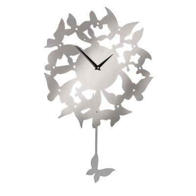 Butterflies Stainless Steel Wall Clock