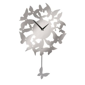 Butterflies Stainless Steel Wall Clock 2